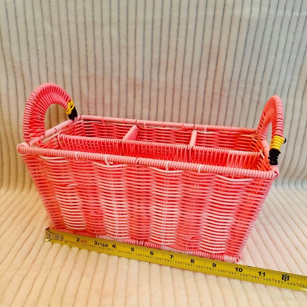 Nautica Flamingo Divided Storage Basket